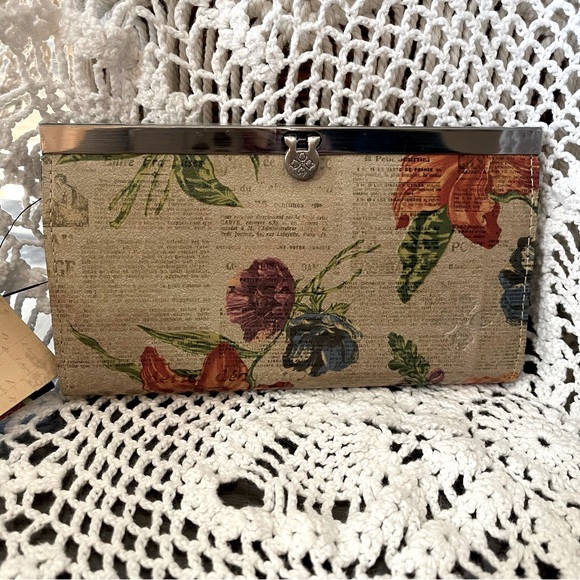 Patricia Nash Handbags - NWT Patricia Nash Cauchy Wallet in Parisian Newspaper